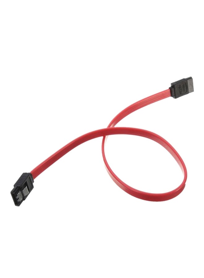 SATA 2.0 Cable With Locking Latch Red 