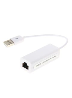 Generic Wired USB 1.0 Ethernet Adapter White 