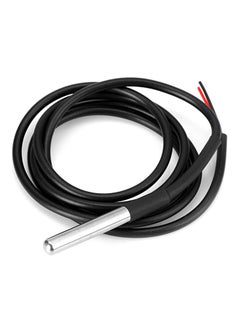 Generic Water Proof DS18B20 Probe Temperature Sensor Black 