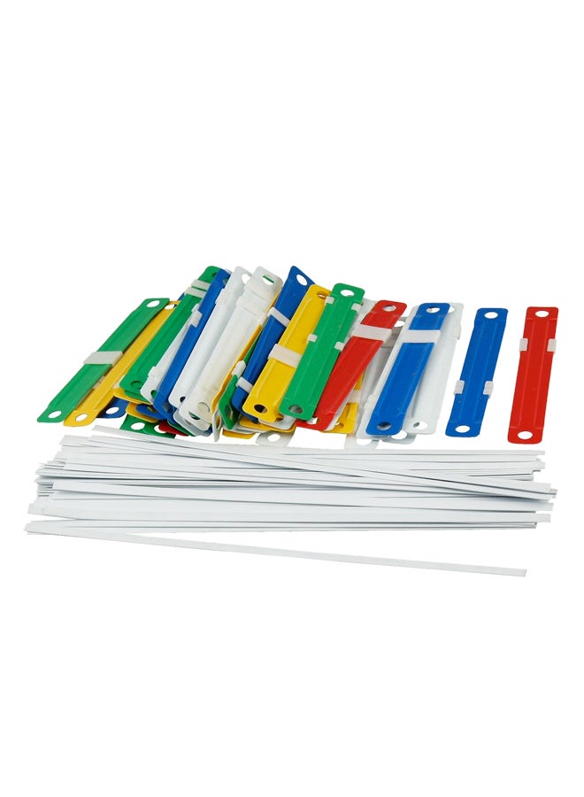 ديلي طقم مشابك ورق ملونة مكون من 50 قطعة متعدد الألوان - Image 1