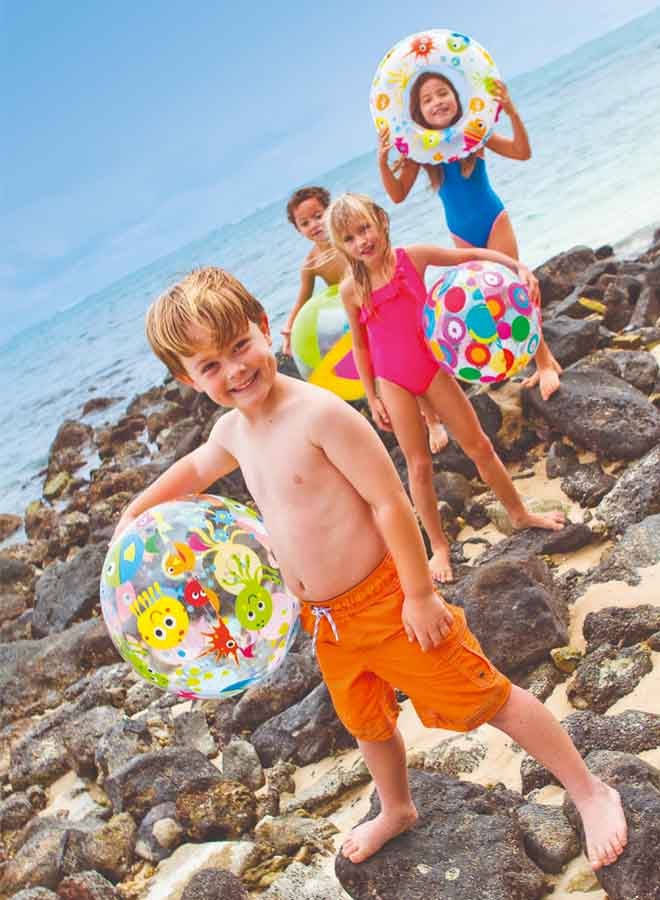 Lively Print Beach Ball Assorted 51cm