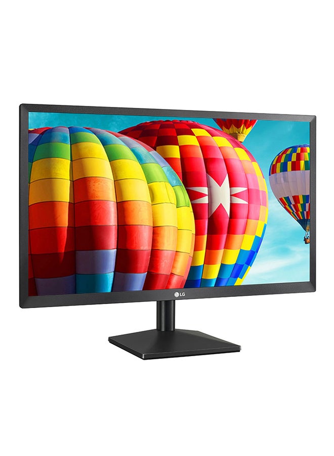 إل جي - شاشة كمبيوتر مقاس 24 بوصة بدقة Full HD مع شاشة IPS وAMD FreeSync والتحكم على الشاشة ومزامنة الحركة الديناميكية والتركيب على الحائط والإمالة وشاشة عريضة 24MK430H-B أسود أسود - Image 1