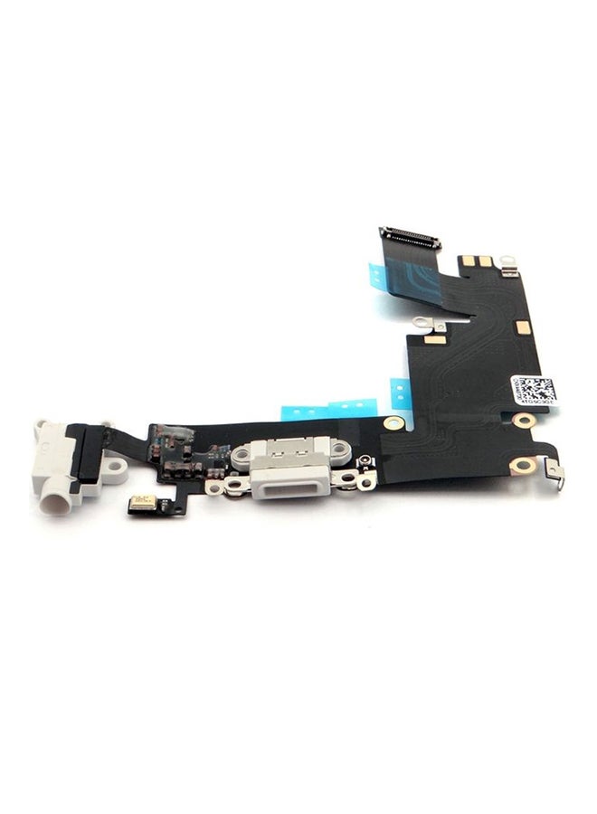 Generic - Charging Port With Flex Cable Replacement Part For Apple iPhone 6s Plus Black/White - Image 1