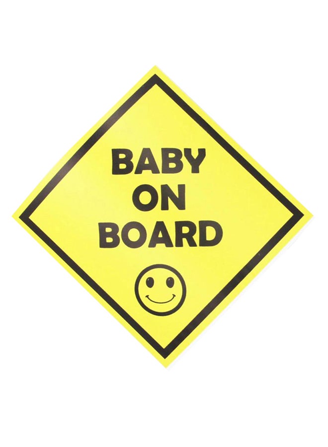Baby On Board Printed Car Sticker - Image 1