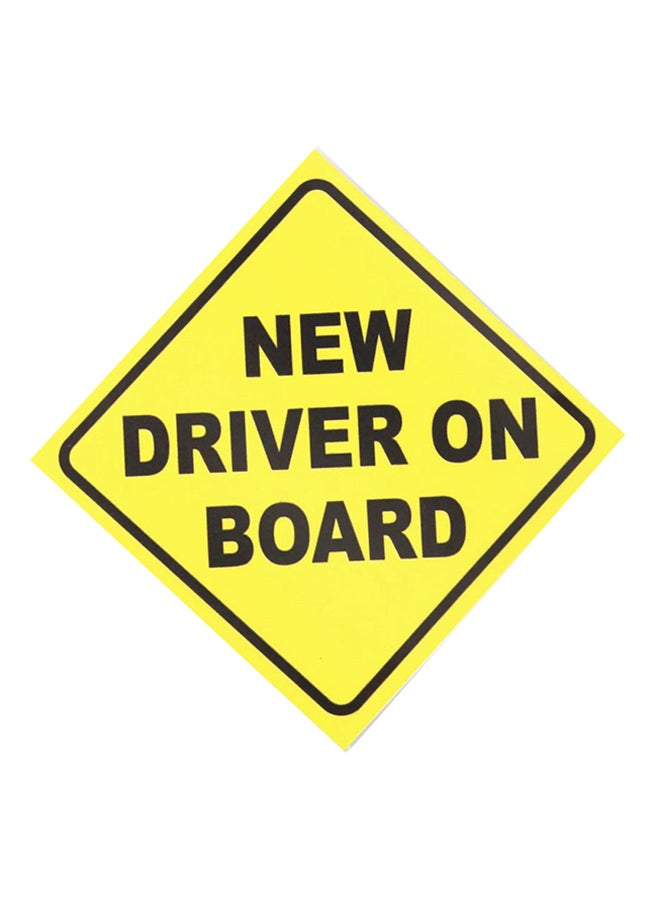 Generic Waterproof New Driver On Board Car Sticker  - Image 1