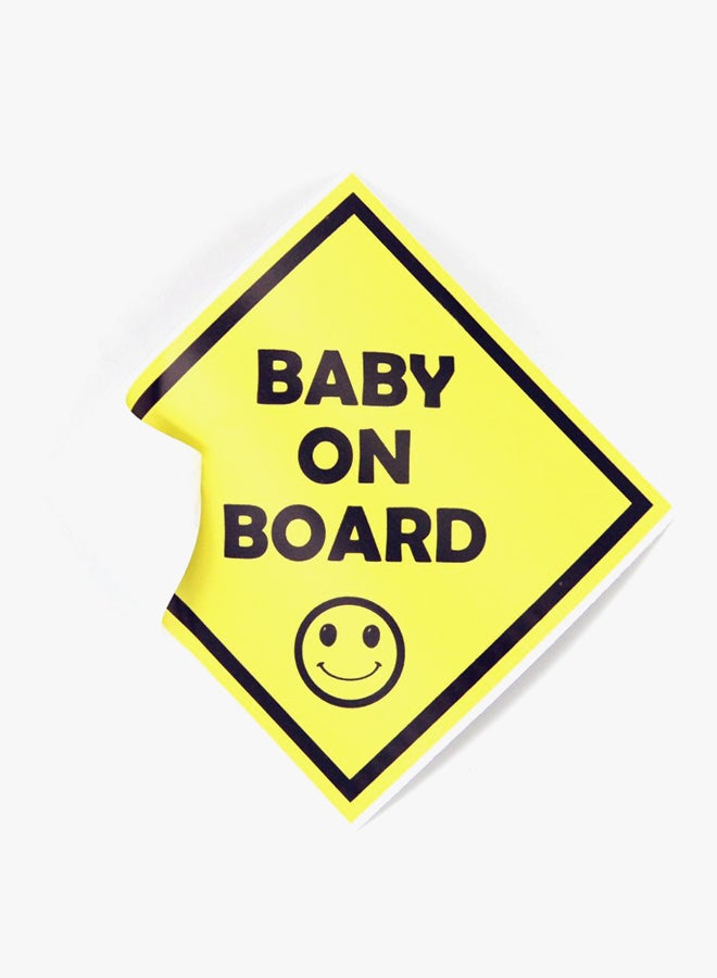 Baby On Board Printed Car Sticker - Image 2