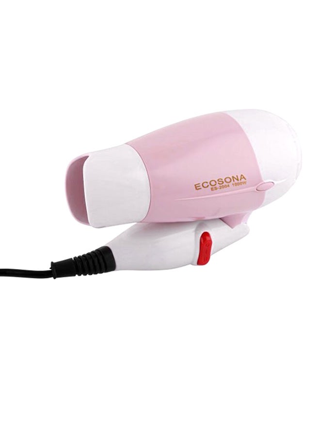 ECOSONA Foldable Mini Hair Dryer Pink/White - Image 2