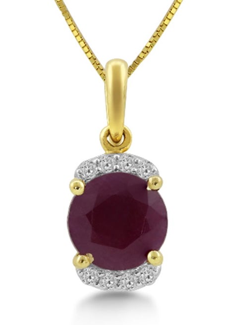 18 Karat Berba Ruby Pendants