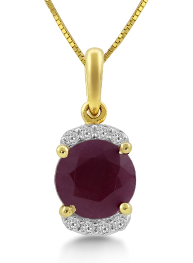 18 Karat Berba Ruby Pendants