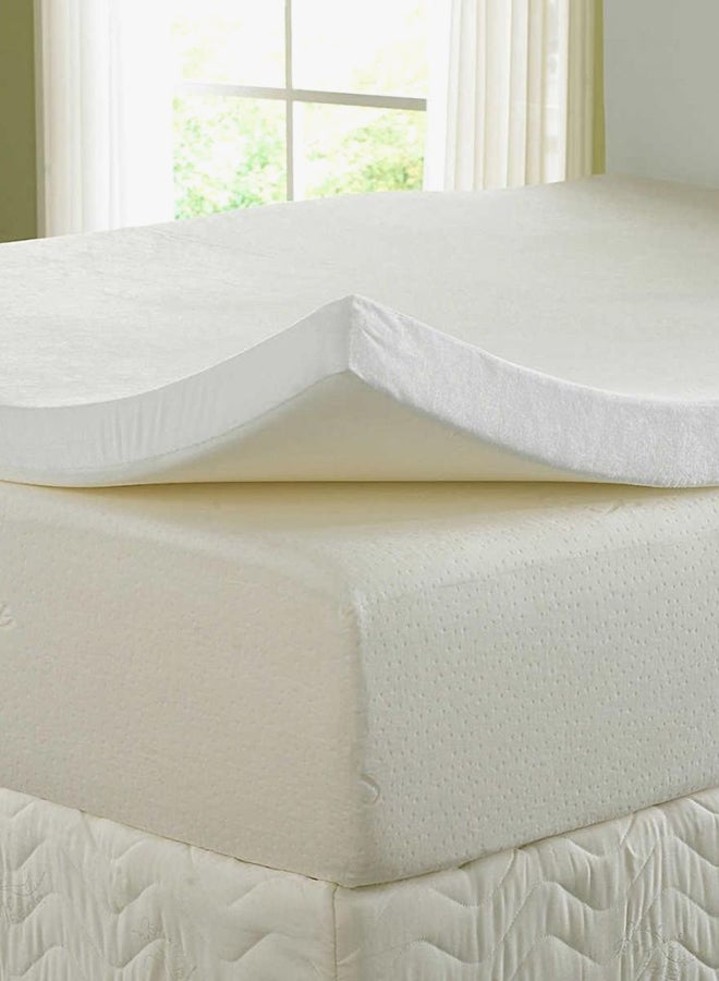 Galaxy Design - Design Cool Tech Memory Foam Mattress Topper With Cover Foam Light Pink - Image 1