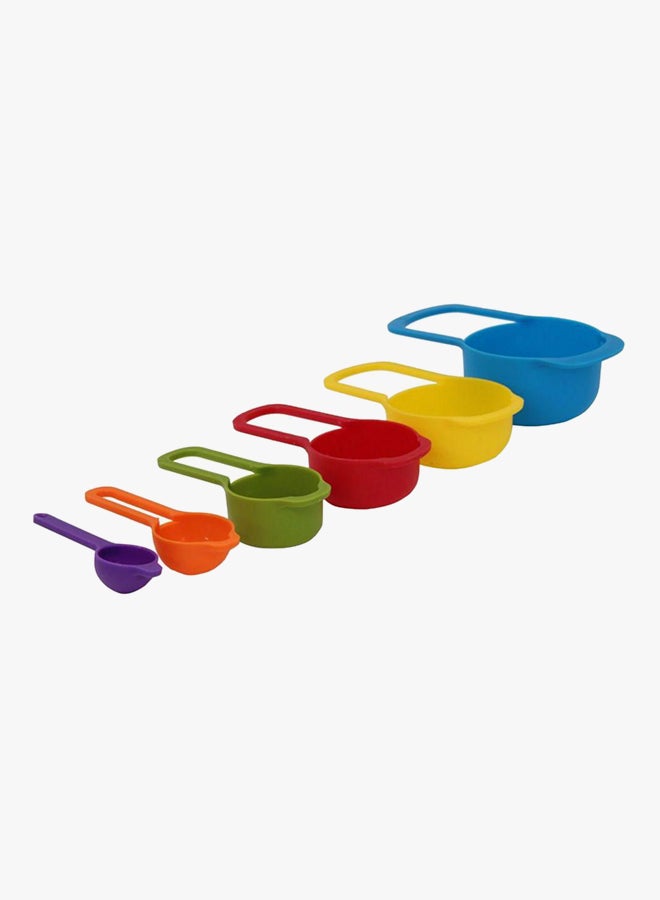 Generic - 6-Piece Measuring Cup And Spoon Set Multicolour - Image 1