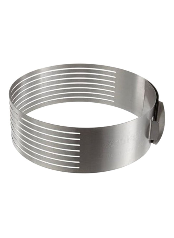Stainless Steel Slicing Ring Cake Mould Silver