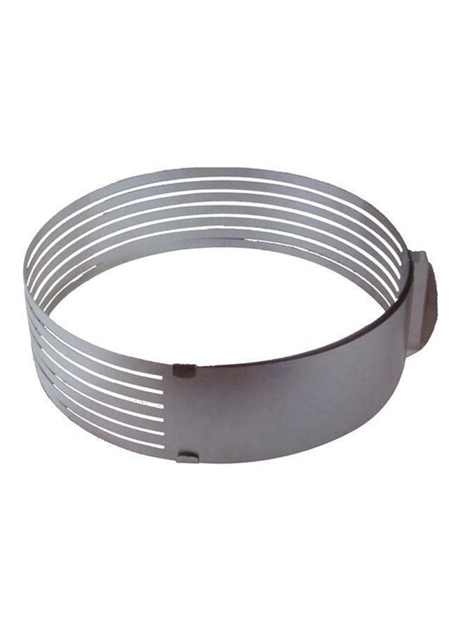 Stainless Steel Slicing Ring Cake Mould Silver 