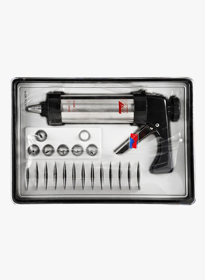 Generic 20-Piece Cookie Press And Icing Set Silver/Black  - Image 3