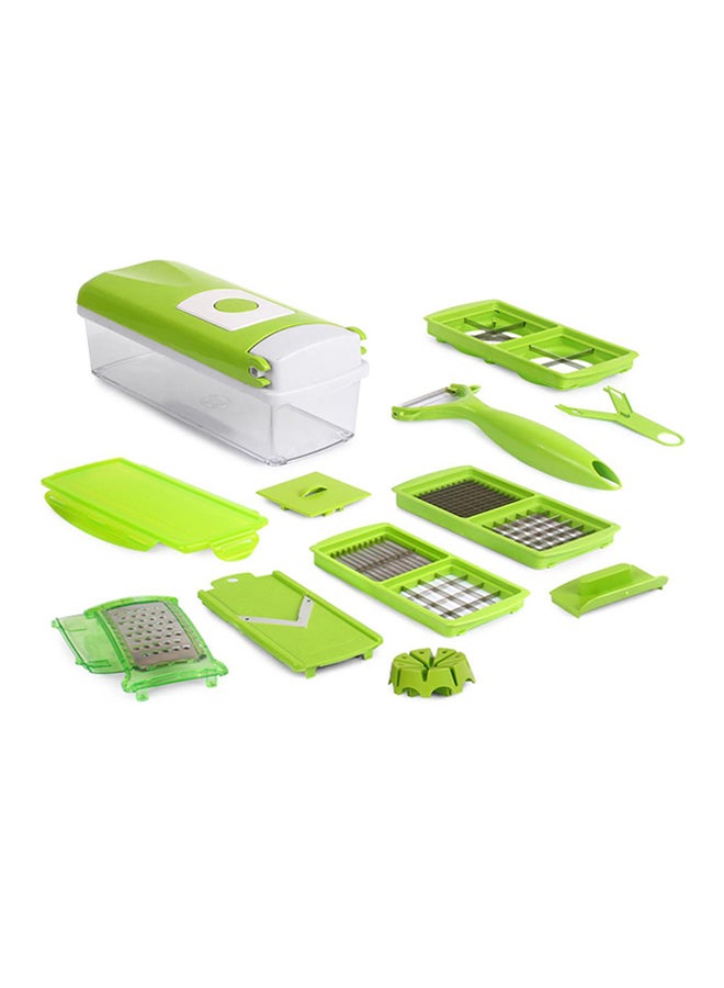 11-Piece Fruit And Vegetable Chopper And Slicer Set Green - v1524889997/N14347671A_1