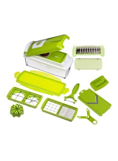 Winning Star 11-Piece Fruit And Vegetable Chopper And Slicer Set Green 