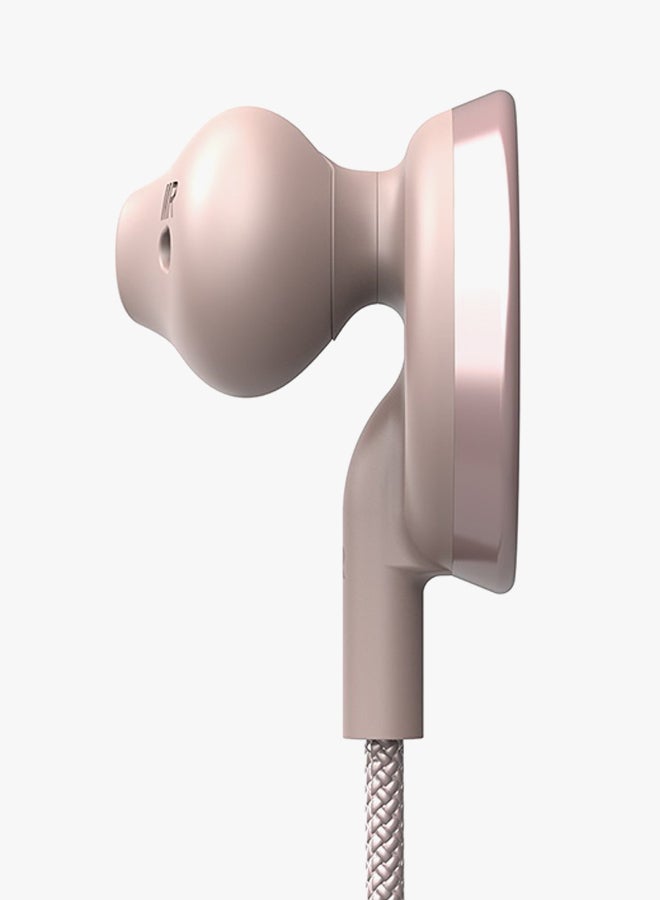 Buttons Bluetooth In-Ear Headphones Rose Gold