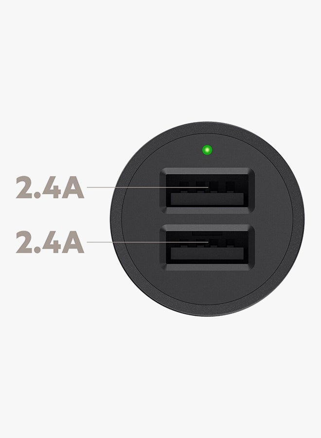 belkin BoostCharge Dual Usb Car Charger Type C Fast 24W, Car Mobile Charger, Car Charger Fast Charging, Car Charger For Iphone 15, 14, 13, 12, Samsung Galaxy S24, S23, Google Pixel, Sony, Ipad, And Tablets Black  - Image 3