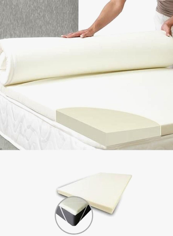 Galaxy Design - Design Cool Tech Memory Foam Mattress Topper With Cover Foam Light Pink - Image 1