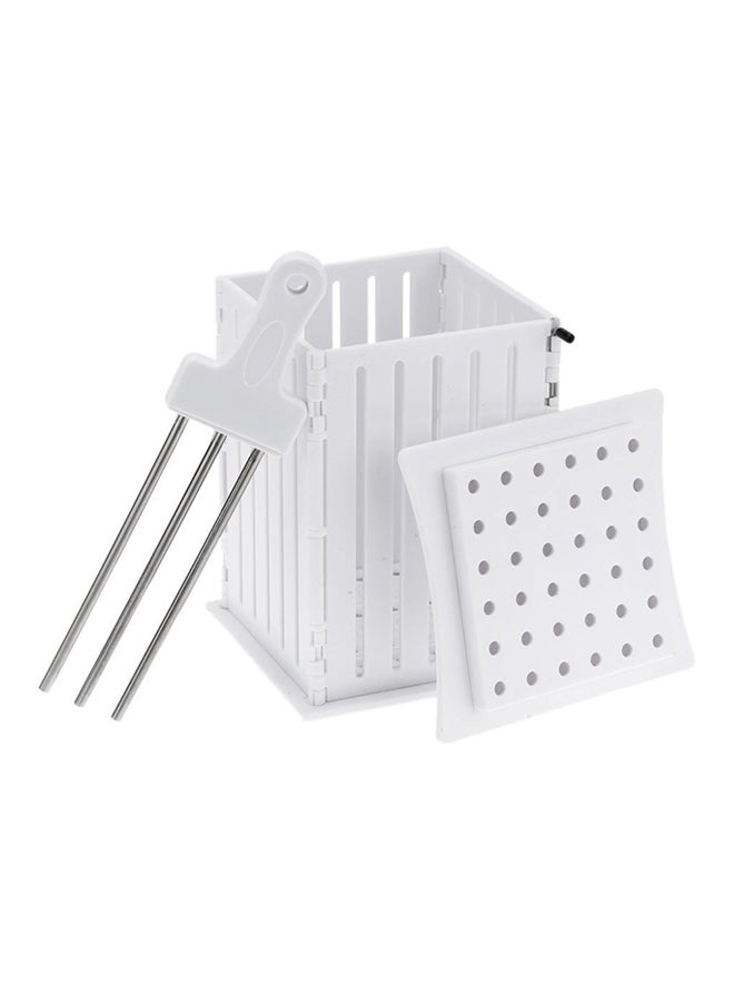 ليوستار صندوق صانع الكباب أبيض 22.5x15.5x17سم