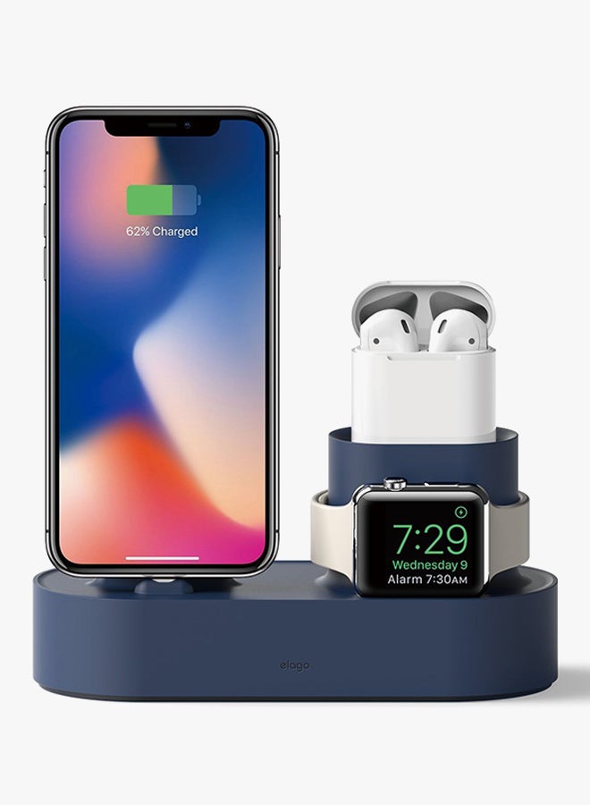 Elago 3-In-1 Charging Dock Jean Indigo - Image 3