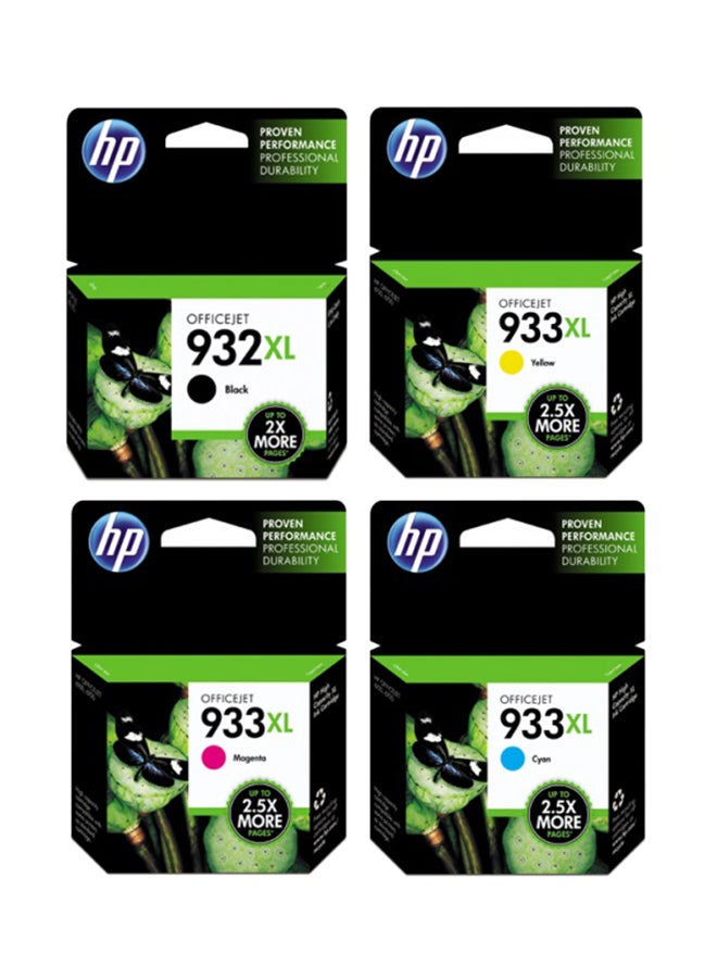 HP 4-Piece Inkjet Printer Cartridge Set Multicolour