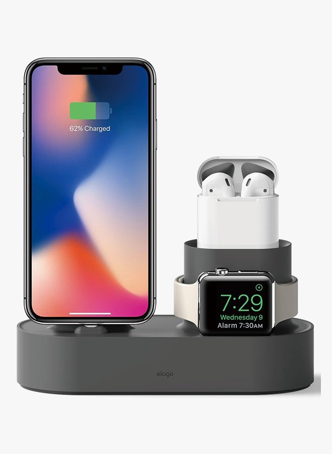 3-In-1 Charging Dock Dark Grey
