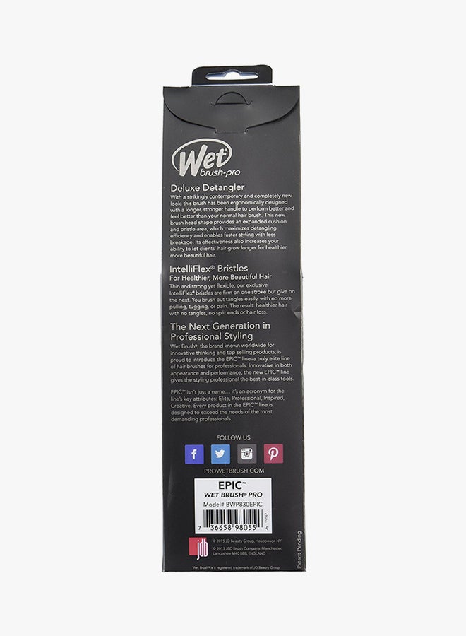 Wet brush - Epic Deluxe Detangle Hair Brush Black 85grams - Image 1