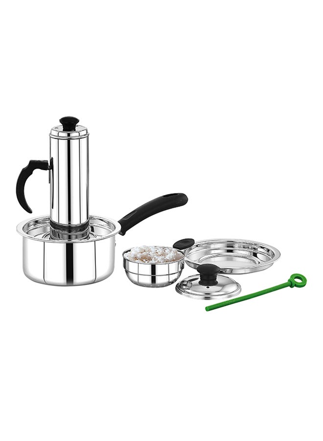 3-In-1 Modern Puttu Maker Silver