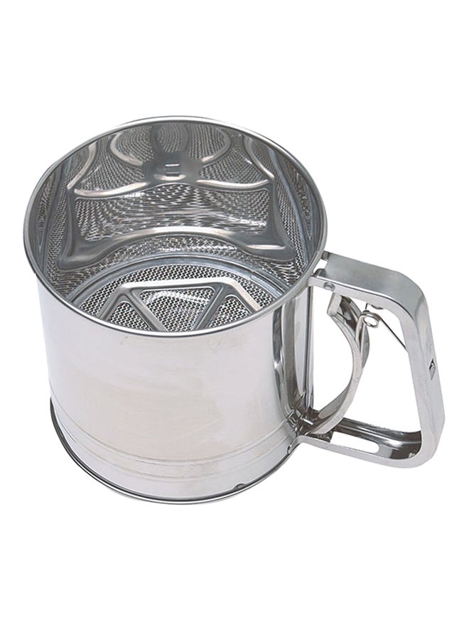 Stainless Steel Flour Sifter Silver