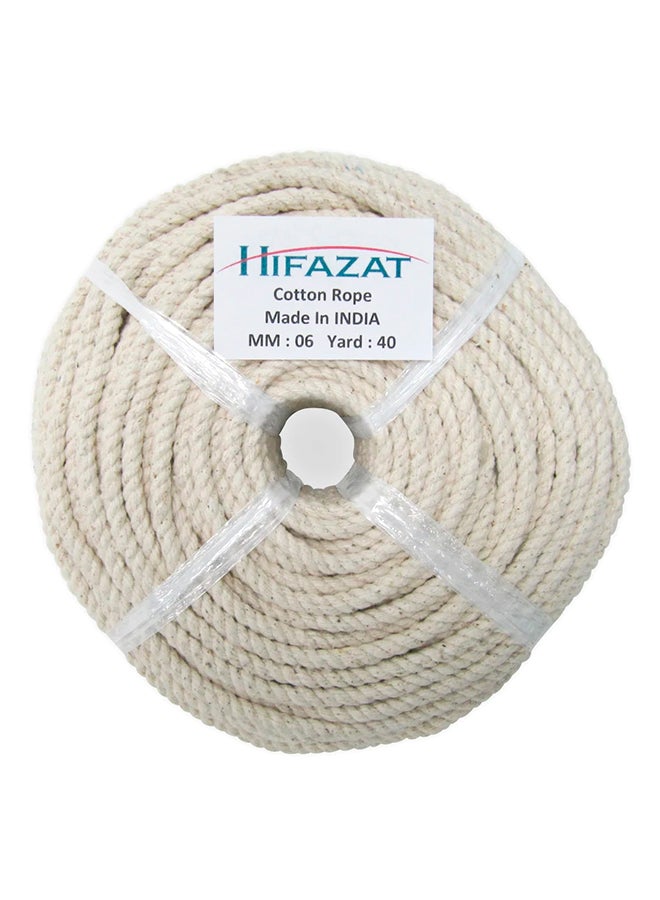 HIFAZAT Cotton Rope Beige 6mm