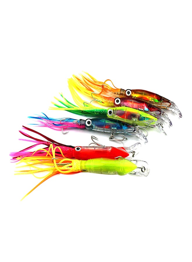 Generic 6-Piece Artificial Fishing Lure Octopus Bait With Beard Set 14cm  - Image 1