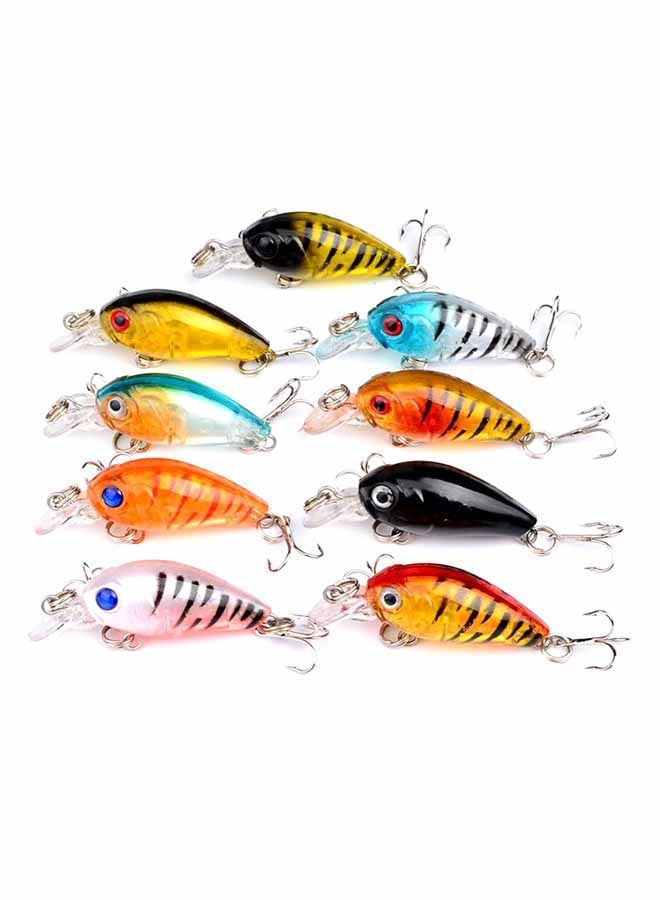 Generic 9-Piece Artificial Fishing Lure With Metal Hooks Bait Set 4.5cm  - Image 2