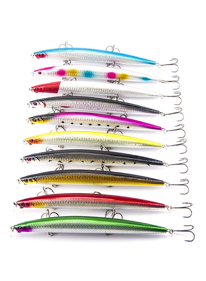 Generic 10-Piece Fishing Lure Minnow Hard Bait Set 18.5cm  - Image 1