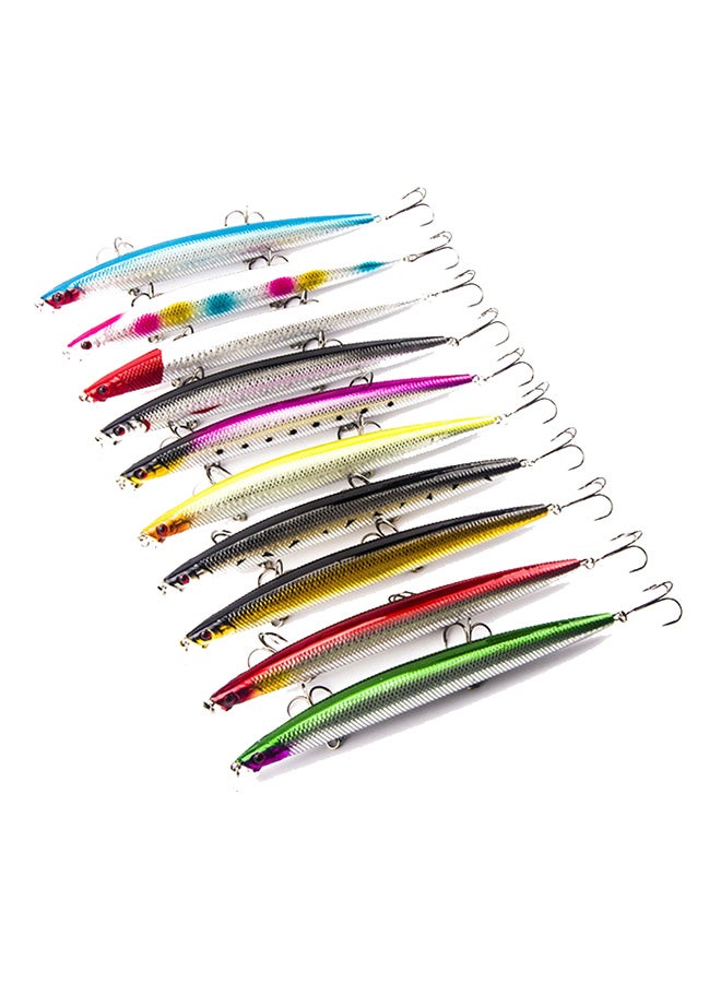 Generic 10-Piece Fishing Lure Minnow Hard Bait Set 18.5cm  - Image 2