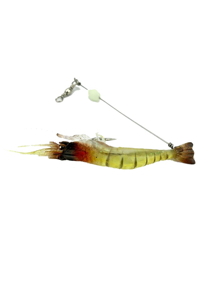 Generic - 3-Piece Artificial Fishing Lure Bionic Shrimp Prawn Bait With Hook Set 7.5cm - Image 1