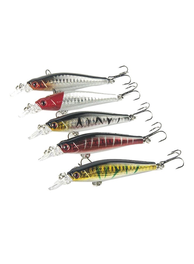 Generic - 5-Piece Artificial Fishing Lure Squid Hard Bait Set 9cm - Image 1