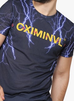 CRIMINAL DAMAGE Thunder Printed Tee Navy  - Image 3