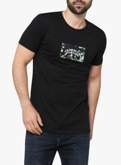 CRIMINAL DAMAGE Print Tee Black  - Image 1