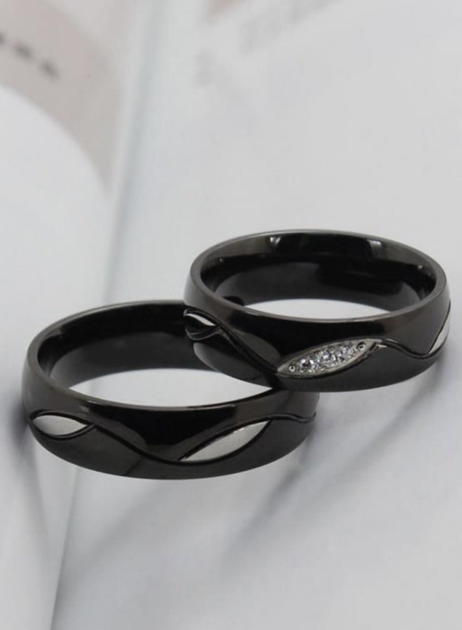 QiaoKai Titanium Steel Couple Rings Set  - Image 3