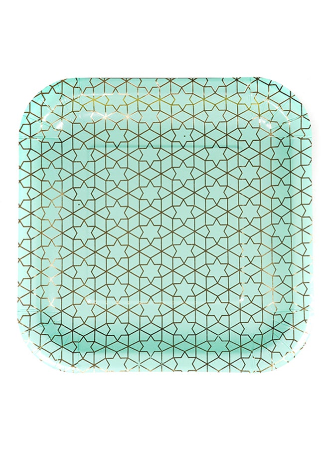 Party Camel 8-Piece Square Shaped Plate Set 9inch