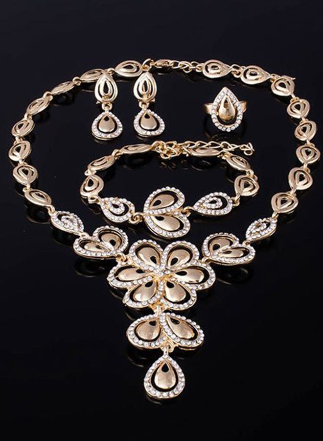 QiaoKai - Set Of 4 Butterfly Bride Wedding Jewellery - Image 1