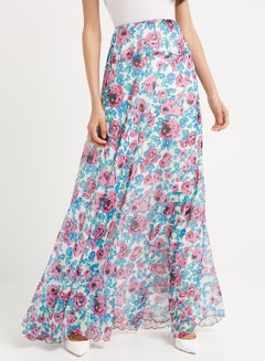 Floral Print Design Skirt Multicolour