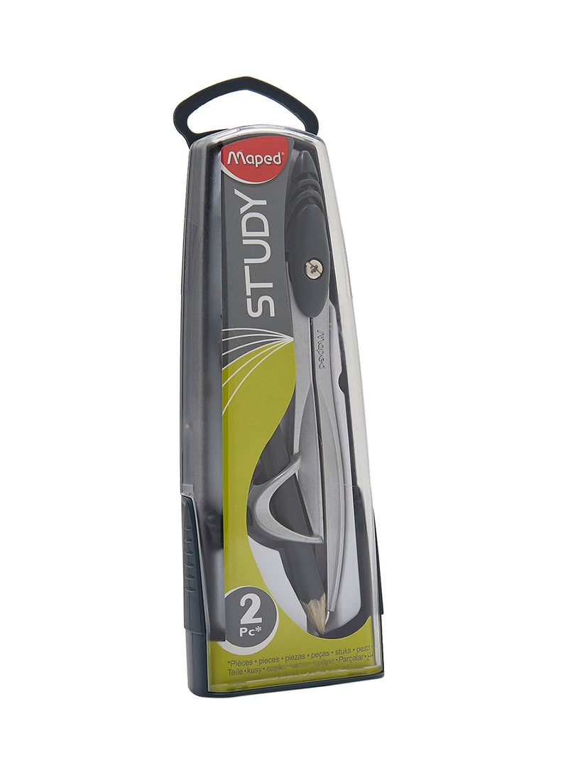 Maped 2-Piece Study Compass Grey/Green 