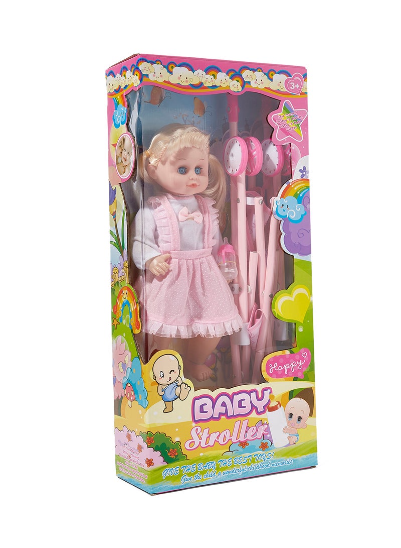 ZAHRAT TOYS Doll With Cart And Sounds - Image 1