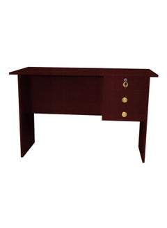 Galaxy Office Table With 3 Drawers Brown 