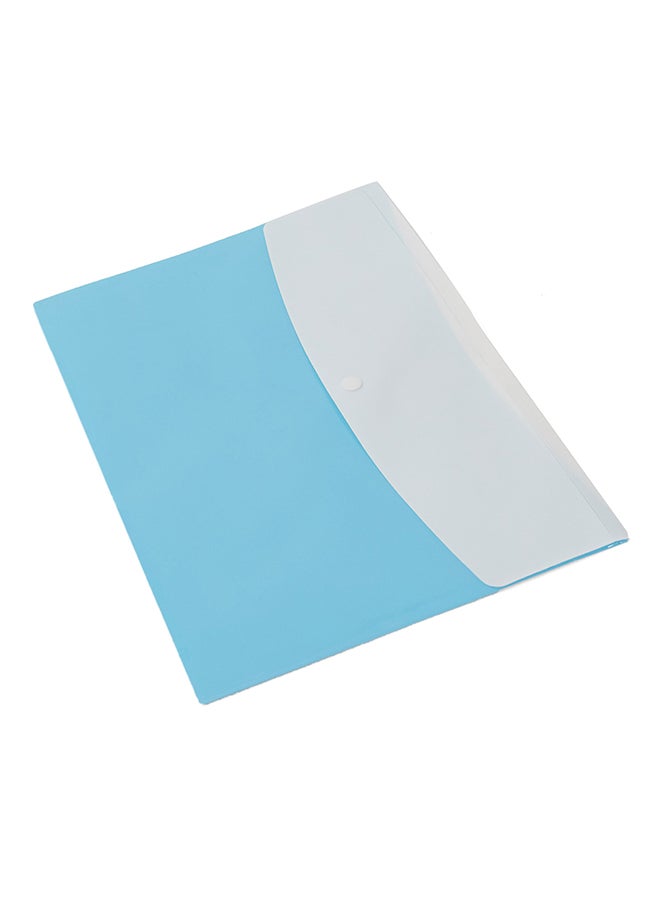 Bottom A4 File White/Blue