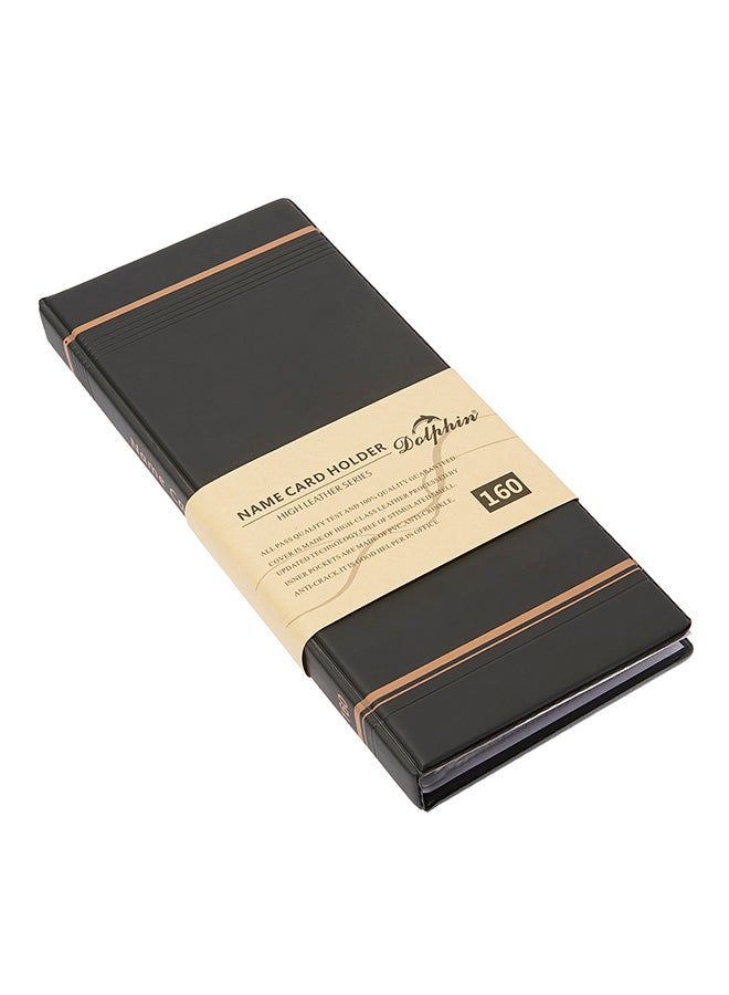 دولفين حامل بطاقات الأسماء 160 أسود - Image 1