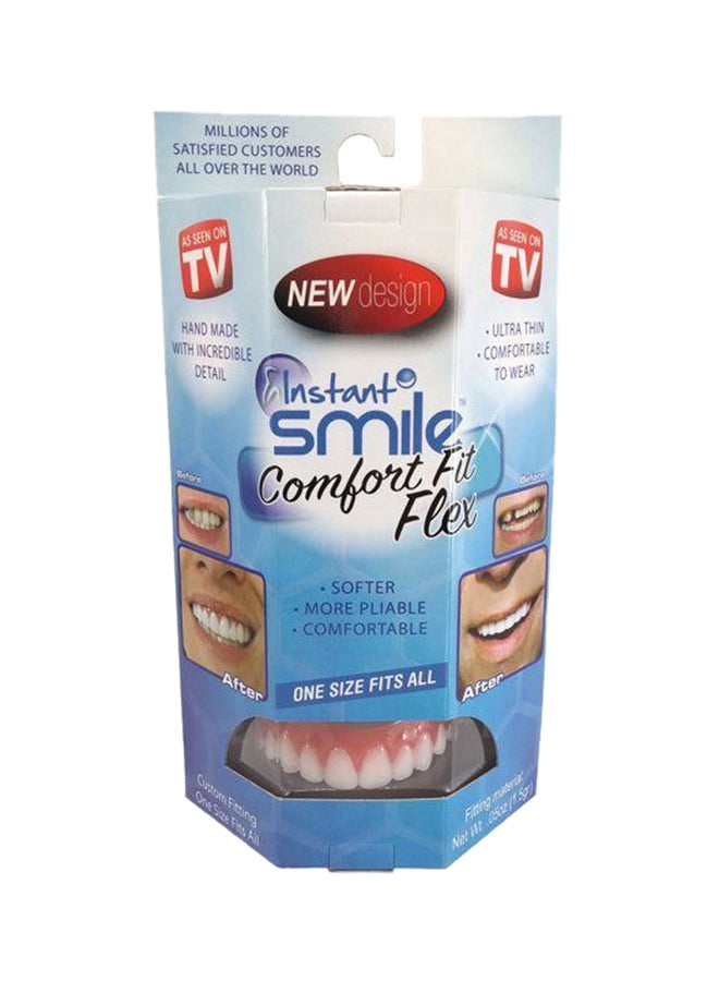 Instant Smile Comfort Fit Flex Cosmetic Teeth White/Pink - Image 3