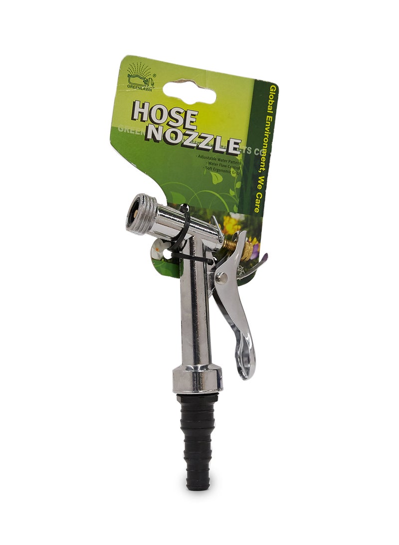GREEN LAWN - Garden Hose Nozzle Silver/Black - Image 1